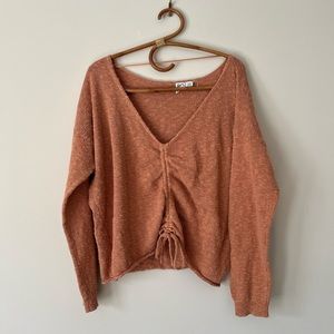 Roxy Rolling Hills Orange Pullover Sweater